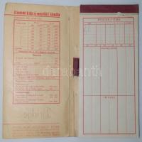 Régi, festett, bőrborítású bridzskártya-tartó dobozka egy csomag Piatnik kártyával Radnainé Szőredi ...