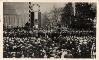 Kassa main square, entry of the Hungarian troops, Horthy