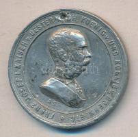 Ausztria 1873. Bécsi világkiállítás Ferenc József / Császári Pavilon" alumínium ötvözet emlékér...