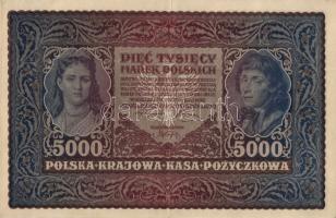 Lengyelország 1919. 1000M + 1920. 5000M T:II,III
Poland 1919. 1000 Marek + 1920. 5000 Marek C:XF,F