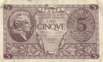 Olaszország/Velence/osztrák-magyar megszállás 1918. 1L + 2L + 1943. 5L + 1944 5L T:III
Italy/Venice/...