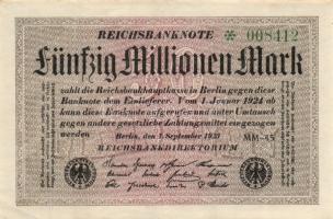 Német Birodalom/Weimari Köztársaság 1923. 500.000.000M (3x) klf színváltozatok T:II-
Germany-Weimar ...