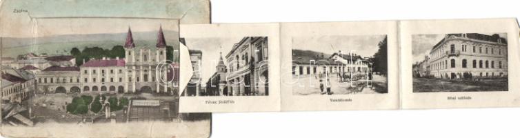 Zsolna (w. textile factory, railway station) leporellocard