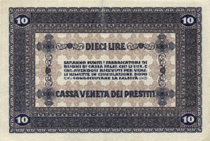 Olaszország/Velence/osztrák-magyar megszállás 1918. 10L T:II/II-
Italy/Venice/Austrian-Hungarian occ...