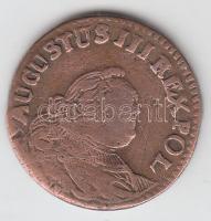 Lengyelország 1755H 3 Solidi "III. August" T:3  Poland 1755H 3 Solidi "August III" C:F