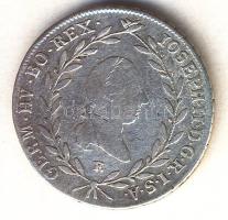 Ausztria/magyar verdejel 1787E 20Kr Ag "II. József" T:3