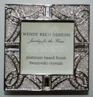 Wendy Reed Designed képkeret, Swarovski kristállyal és platinázott kerettel/
Photo frame platinum ba...