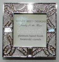 Wendy Reed Designed képkeret, Swarovski kristállyal és platinázott kerettel/
Photo frame platinum ba...