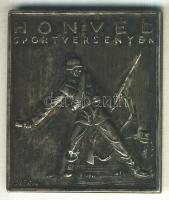 Jákfalvy jelzéssel 1951. "Honvéd Sportversenyek" fém plakett (60x52mm) T:2