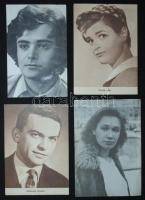 20 db régi színészlap, színészkártya