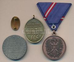 Kis vegyes tétel: ~1920-1944. zománcozott ovális Vöröskereszt jelvény a Horthy-korszakból T:2 repede...