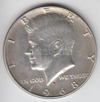 Amerikai Egyesült Államok 1968D. 1/2$ Ag "Kennedy" T:2 USA 1968D. 1/2 Dollar Ag "Kennedy" C:XF