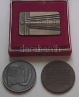 3db különféle emlékérem 1983. "100 éves a Magyar Kábelipar" fém emlékérem (60mm) + 1956. &...