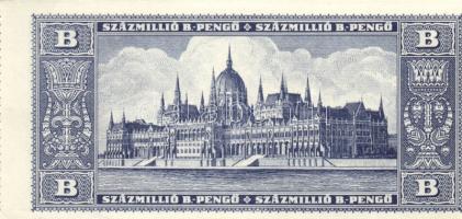 1946. 100.000.000BP látványos nyomdai hibával! T:I-