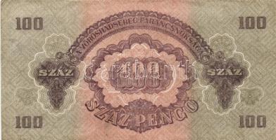 1944. 1P-100P "Vörös Hadsereg Parancsnoksága" sorozat 4db klf névértékű bankjeggyel T:III