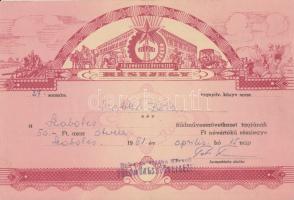 1961. Balsa és Vidéke Földművesszövetkezeti névreszóló 50Ft-os részjegy T:II + 3db kötvény a 90-es é...