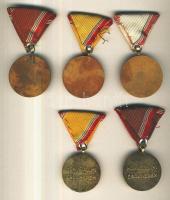 1964. "Szolgálati Érdemérem" 10-15 év után járó kitüntetés mellszalaggal + 1965. "Szo...