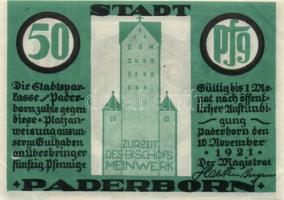 Német Birodalom/Weimari Köztársaság / Paderborn 1921. 50Pf + 75Pf + 1M T:I,II