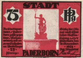 Német Birodalom/Weimari Köztársaság / Paderborn 1921. 50Pf + 75Pf + 1M T:I,II