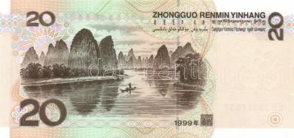 Kína 1999. 20Y "Mao Tse-Tung" T:I
China 1999. 20 Yuan "Mao Tse-Tung" C:UNC
