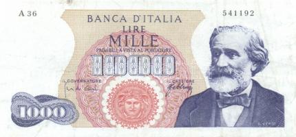 Olaszország vegyes 5db klf bankjegy T:vegyes
Italy 5 pieces of various paper money T:mixed