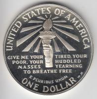Amerikai Egyesült Államok 1986. 1$ Ag "Szabadság-szobor" T:PP
USA 1986. 1 Dollar Ag "...