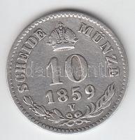 Ausztria 1859V 10Kr Ag "Ferenc József" T:2-,3
Austria 1859A 10 Kreuzer Ag "Franz Jose...