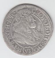 Ausztria 1682. VIKr Ag "I. Lipót" T:2,2- Austria 1682. 6 Kreuzer Ag "Leopold" C:aXF