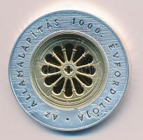 1999. 3000Ft Ag "Államalapítás 1000. évfordulója" T:PP Csak 5000db!