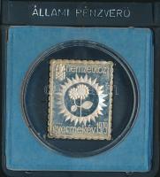 1979. ÁP bélyeg érem "Nemzetközi Gyermekév II." Ag(835) T:PP eredeti ÁPV tokban