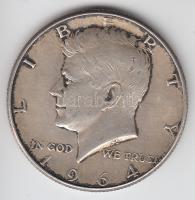 Amerikai Egyesült Államok 1964. 1/2$ Ag "Kennedy" T:2- USA 1964. 1/2 Dollar Ag "Kennedy" C:VF