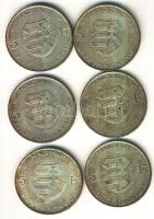 1947. 5Ft Ag "Kossuth" (6x) T:2-,3