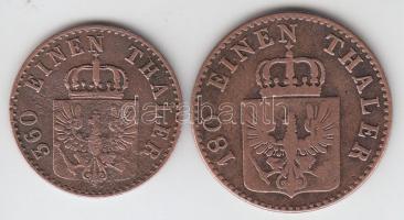 Ausztria 1852A 2Pf + 1855A 1Pf T:2,2-
Austria 1852A 2 Pfennig + 1855A 1 Pfennig C:aXF,VF