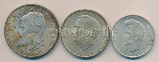 1948. 5Ft "Petőfi" + 10Ft "Széchenyi" + 20Ft "Táncsics" Ag sor T:2,2-
