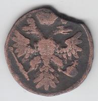 Cári Oroszország 1740. 1 Denga T:3/3- kitörés
Russia / Empire 1740. 1 Denga C:F/VG edge error