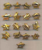 DN. 18db munkásőr sapkajelvény T:vegyes