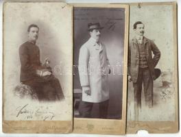 cca 1900 7db-os fotóhagyaték katonafotóval /  Vintage photos