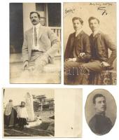 cca 1900 7db-os fotóhagyaték katonafotóval / 
Vintage photos