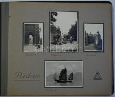 cca 1900 Gevaert promóciós fotóalbum különböző típusú filmjeik bemutatására (egy kép hiányzik, kettő...