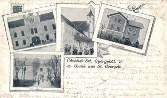 Szentgyörgy with railway station (small tear)