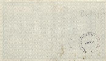 1919. 25K 3000 feletti sorozatszám, hullámos hátlap és "Budafok Nagyközség Pénztára" felül...
