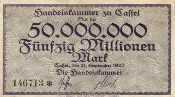 Német Birodalom / Weimari Köztársaság / Baden-Baden / Halle / Kassel 1923. 5db különféle szükségpénz...