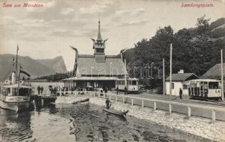 Mondsee ship station, railway station, SS Habsburg