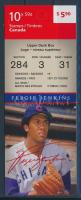Famous people: Fergie Jenkins baseball player self-adhesive stamp-booklet, Híres személyek: Fergie Jenkins baseballjátékos öntapadós bélyegfüzet
