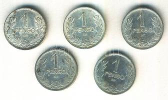 1926. 1P Ag (2x) + 1927. 1P Ag + 1939. 1P Ag (2x) T:2,2-,3