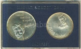 1973. 50Ft Ag + 100Ft Ag "Petőfi" T:BU eredeti MNB plasztiktokban!