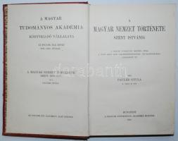 Pauler Gyula: A magyar nemzet története Szent Istvánig. Bp., 1900, MTA. Kiadói szecessziós aranyozot...