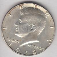 Amerikai Egyesült Államok 1968D. 1/2$ Ag "Kennedy" T:2 USA 1968D. 1/2 Dollar Ag "Kennedy" C:XF