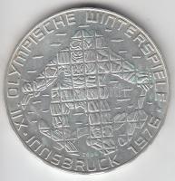 Ausztria 1976. 100Sch Ag "Innsbruck - XII. téli olimpia / Síelő" T:2 Austria 1976. 100 Schilling Ag "Winter Olympics Innsbruck / Skier" C:XF