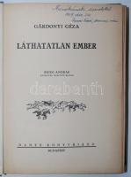 Gárdonyi Géza: Láthatatlan ember. Biczó András illusztrációival. Bp., é.n., Dante. Festett kiadói eg...